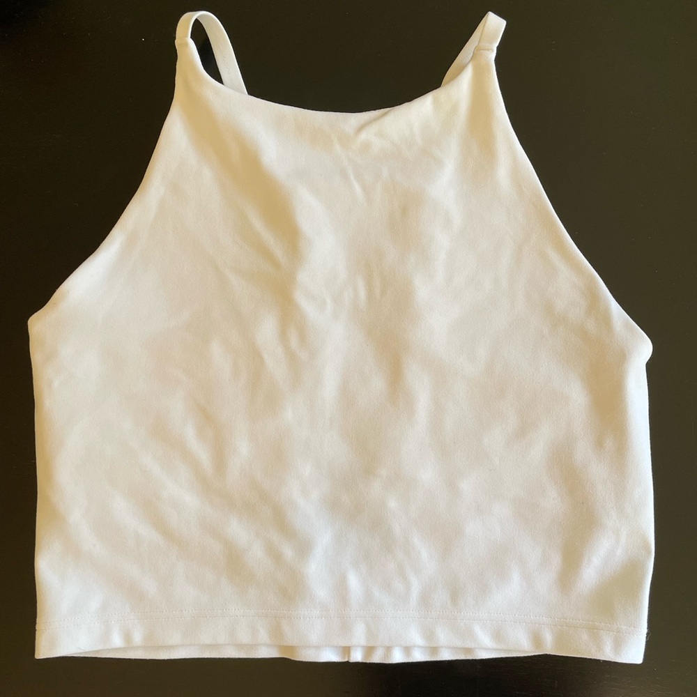 Athleta high neck Elation Sports Top Bra Size XS White